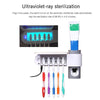 Support brosses à dents anti-bactérien avec distributeur de dentifrice