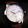 Montre classique homme cadran blanc